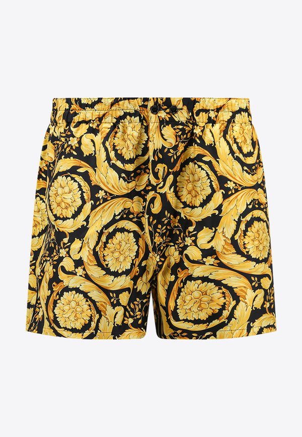 Versace Barocco Print Silk Pajama Shorts

 10078581A04661_5B000 Gold