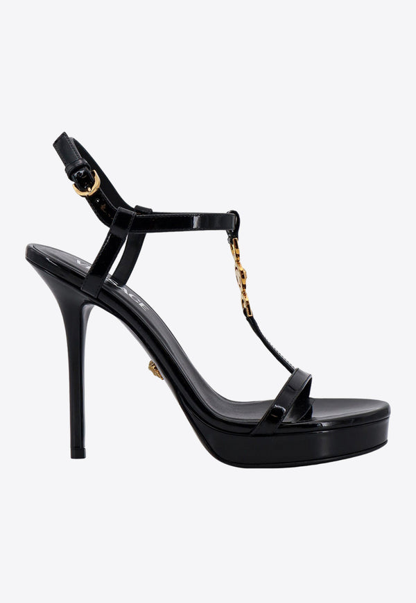 Versace 115 Medusa ‘95 Patent Sandals 1013713D2VE_1B00V Black