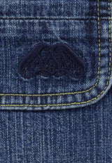 Logo Embroidered Denim Shirt