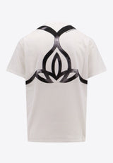 Alexander McQueen Logo Print Crewneck T-shirt White 781984QTAA9_0909