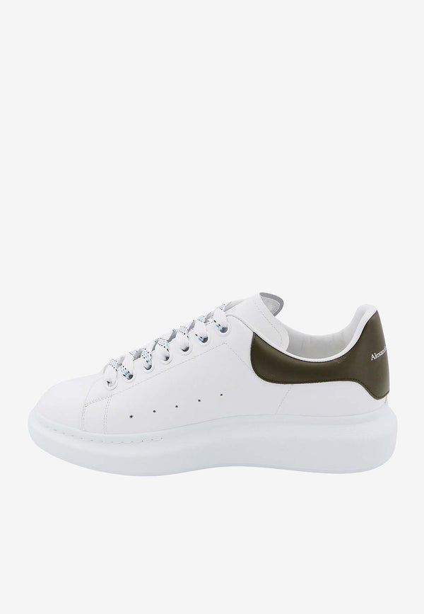 Alexander McQueen Oversize Leather Low-Top Sneakers White 727388WHGP5_9055