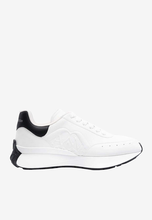 Alexander McQueen Sprint Rubber Leather Sneakers White 777417WIDN5_9061
