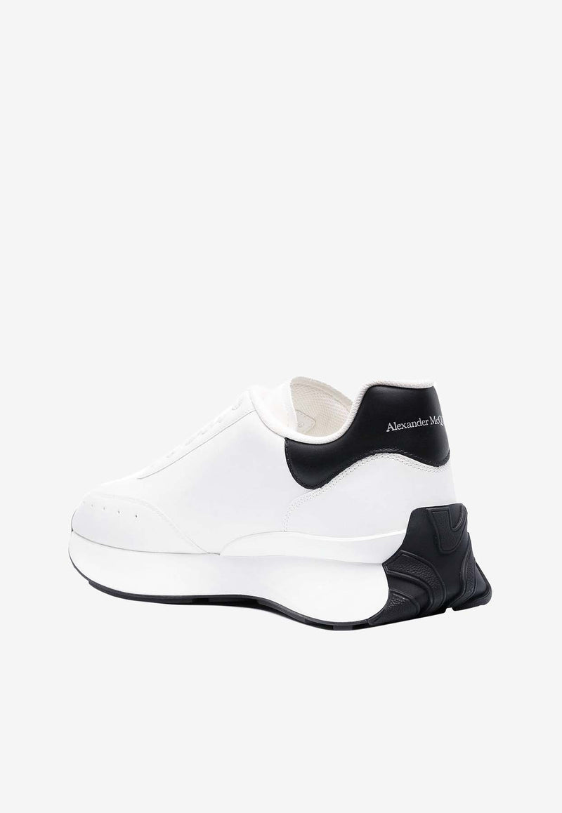 Alexander McQueen Sprint Rubber Leather Sneakers White 777417WIDN5_9061