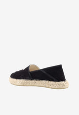 Kenzo Lucky Tiger Embroidered Espadrilles Black FE52ES020F81_99