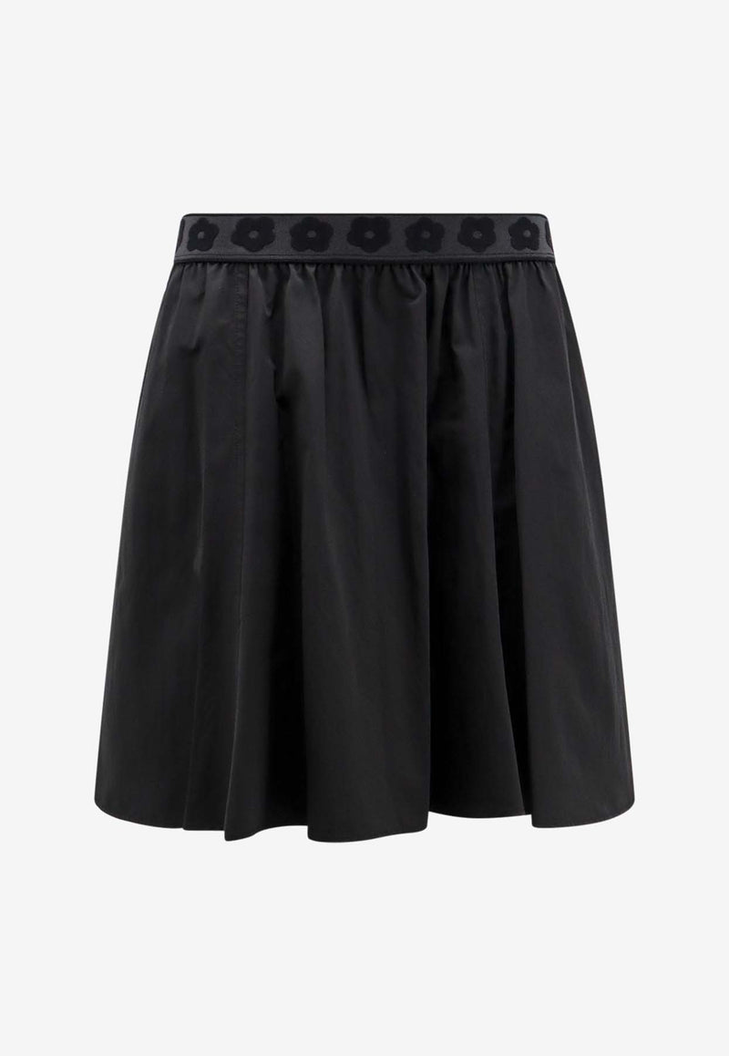 Kenzo Boke Flower 2.0 Flared Mini Skirt Black FE52JU2839FI_99