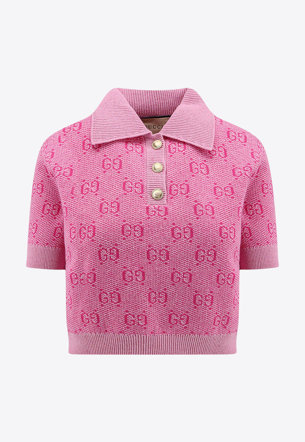 Gucci GG Wool Jacquard Polo T-shirt 773631XKDK5_5152