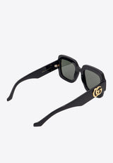 Gucci Square-Frame Double G Sunglasses 778267J0740_1012