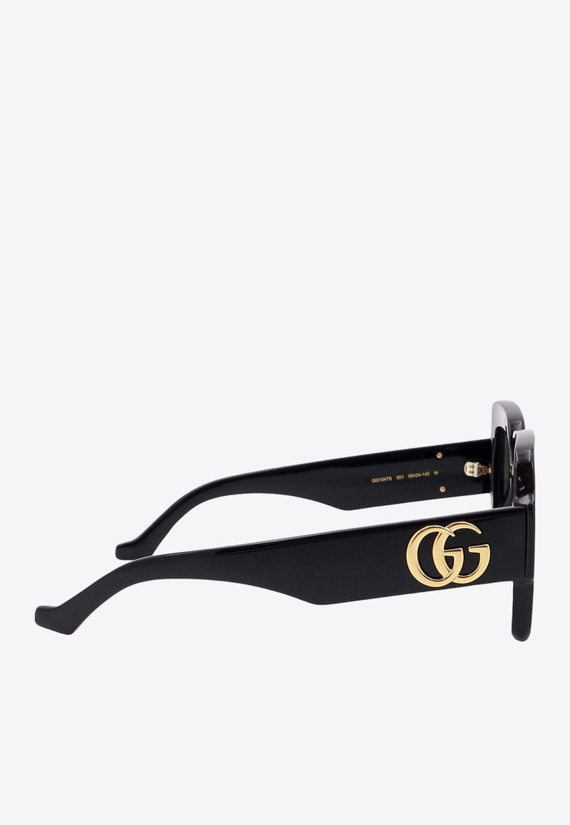 Gucci Square-Frame Double G Sunglasses 778267J0740_1012
