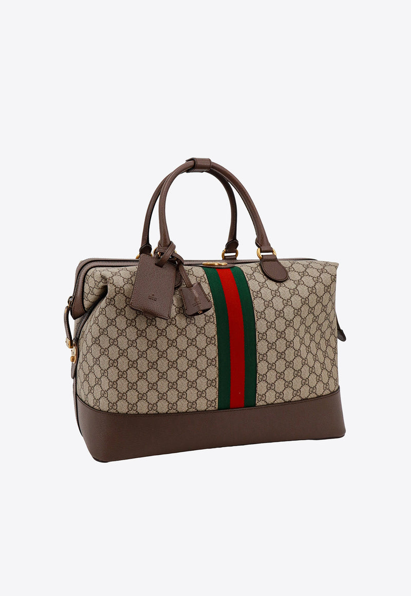 Gucci Savoy GG Supreme Duffle Bag Beige 76329596IWT_8745