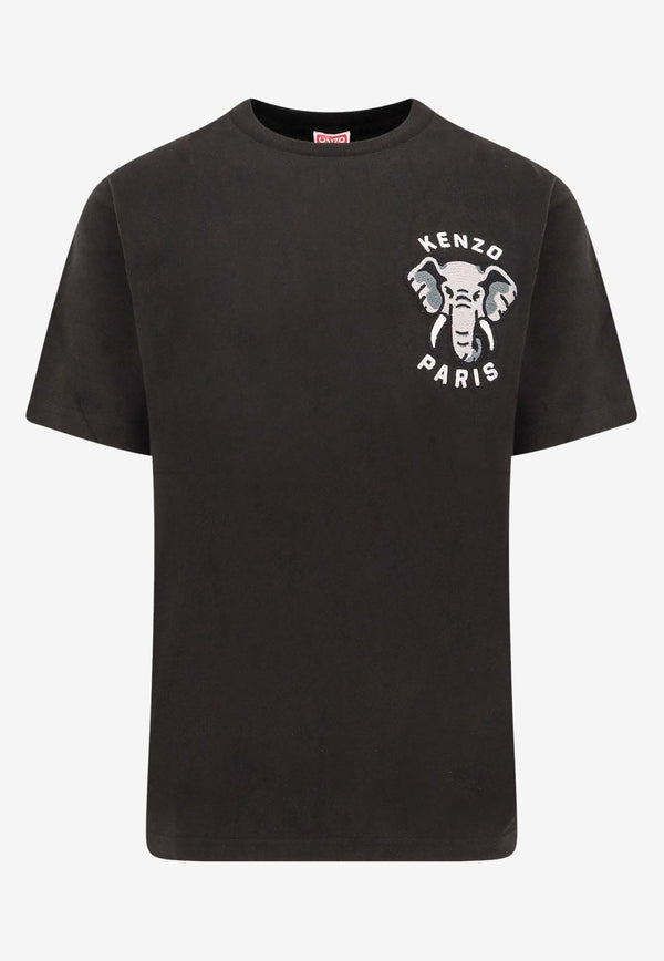 Kenzo Iconic Elephant Logo T-shirt Black FE55TS1884SG_99J