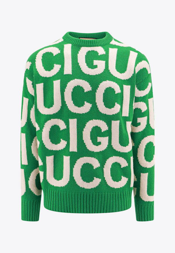 Gucci Logo Intarsia Wool Sweater 763672XKDLV_3521