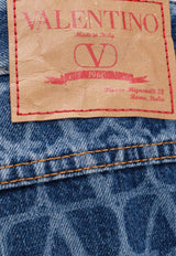 Valentino Toile Iconographe Wide-Leg Jeans Blue 4V3DE02O9WE_558