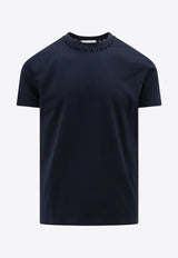 Valentino Studded Crewneck T-shirt Blue 4V3MG08X959_598