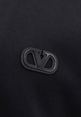 Valentino VLogo Signature Patch Zip-Up Hooded Sweatshirt 4V3MF27H9VY_0NO