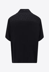 Valentino Iconographe Jacquard Bowling Shirt Black 4V3AAA909V1_MXM
