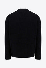 Valentino Toile Iconographe Wool Cardigan Black 4V3KA03K9WW_MXM