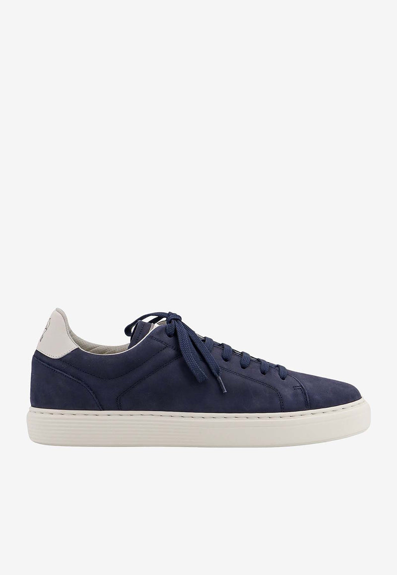 Brunello Cucinelli Suede Low-Top Sneakers Blue MZUDBTJ264_CFX60