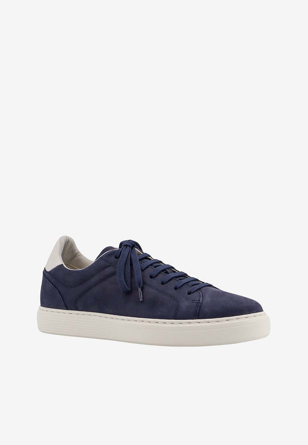 Brunello Cucinelli Suede Low-Top Sneakers Blue MZUDBTJ264_CFX60