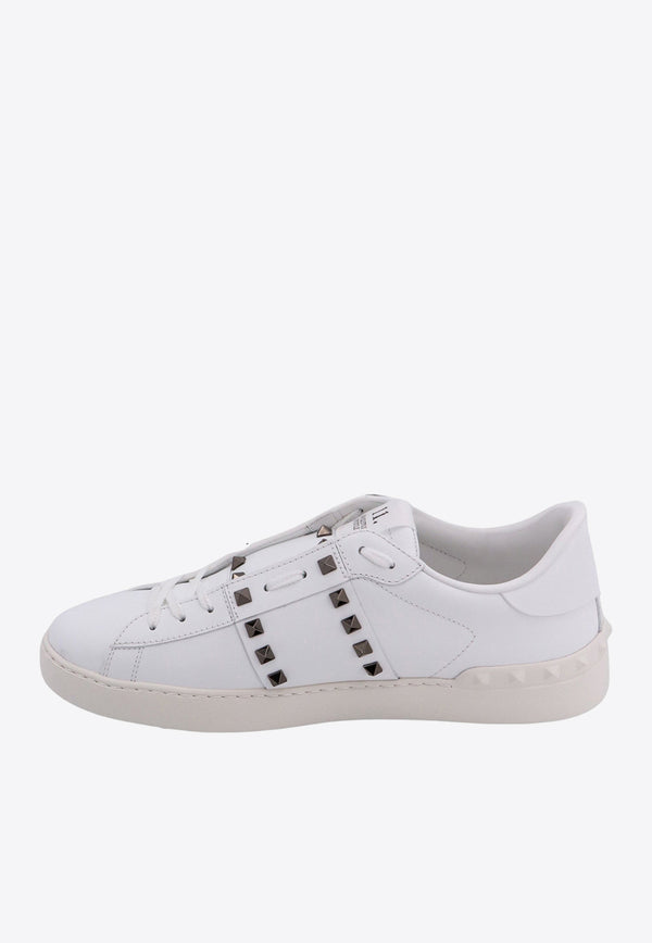 Valentino Rockstud Leather Sneakers White 4Y2S0931BXE_0BO