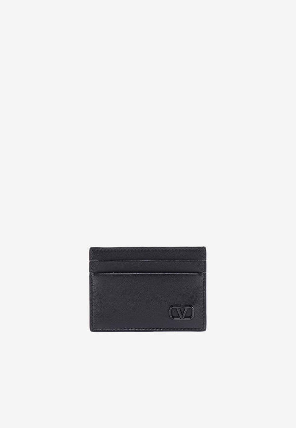 Valentino VLogo Leather Cardholder Black 4Y2P0T83ZQU_0NO