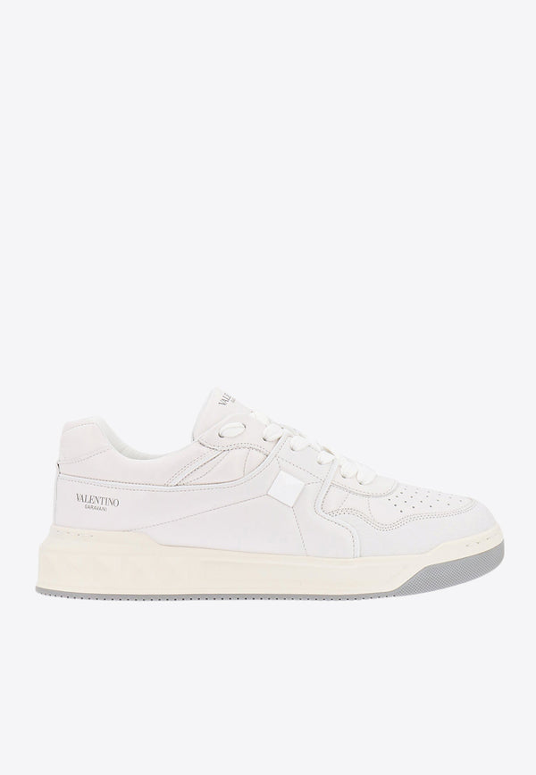 Valentino One Stud Leather Sneakers White 4Y2S0E71NWN_0BO