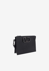 Valentino VLogo Signature Clutch Bag Black 4Y2P0P09VTQ_0NO