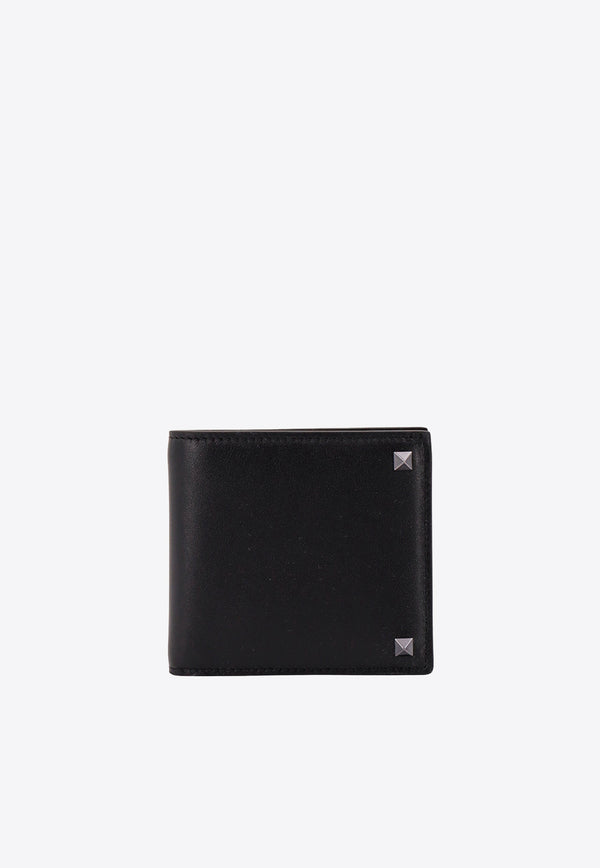 Valentino Rockstud Calf Leather Wallet Black 4Y2P0654VH3_0NO