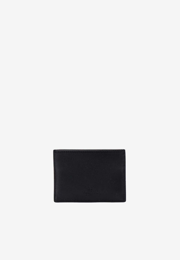 Valentino Rockstud Leather Cardholder Black 4Y2P0655VH3_0NO