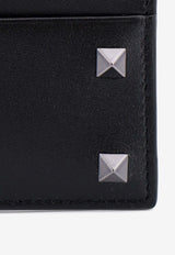 Valentino Rockstud Leather Cardholder Black 4Y2P0655VH3_0NO