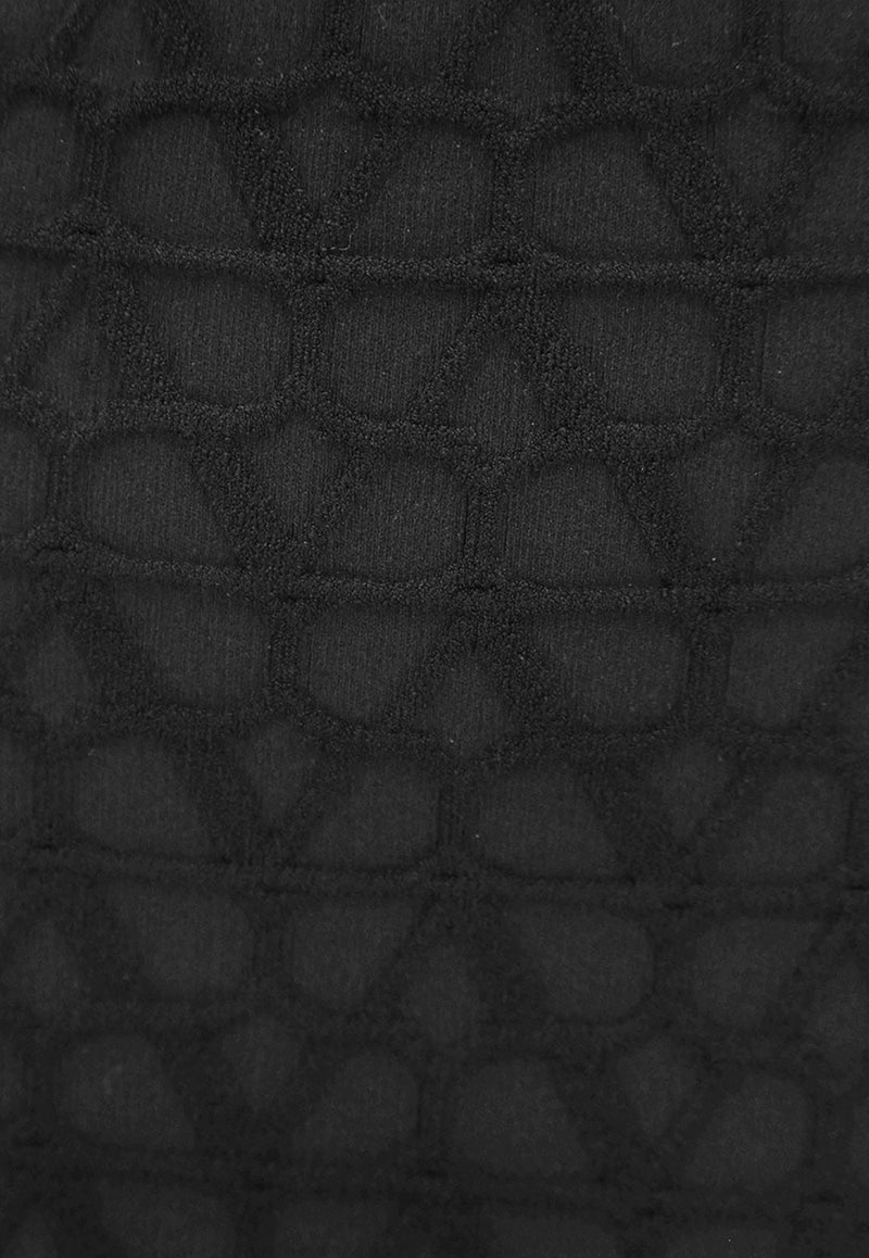 Valentino Toile Iconographe Pencil Skirt Black 4B3KG04D8F5_0NO