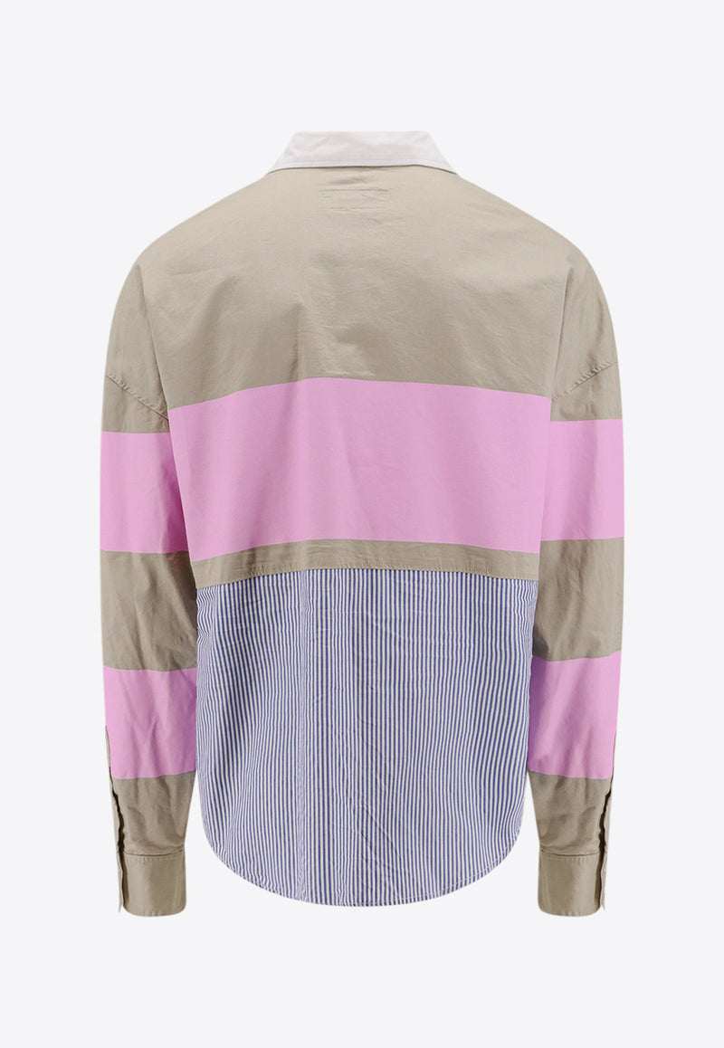 Dsquared2 Rugby Hybrid Striped Shirt Multicolor S71DM0688S35175_801