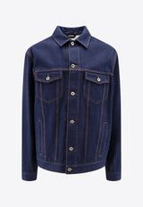 Burberry Logo Patch Denim Jacket Blue 8080770_A1503