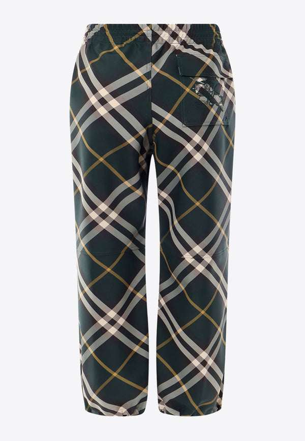 Burberry Logo-Embroidered Checked Pants 8082034_B8660