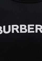 Burberry Logo Print Crewneck Sweatshirt Black 8083142_A1189