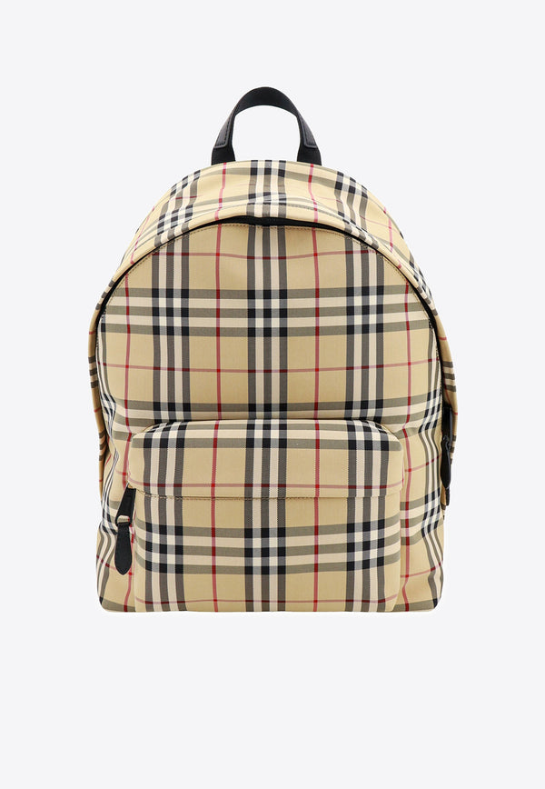 Burberry Vintage Check Backpack Beige 8084113_A7026