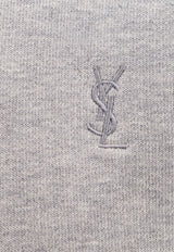 Saint Laurent Cassandre-Embroidered Hooded Sweatshirt 778559Y37PU_1403
