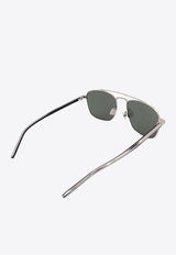 Saint Laurent Aviator-Shaped Sunglasses Gray 779830Y9965_8162