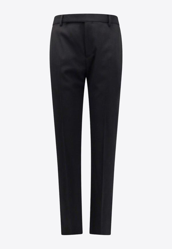 Saint Laurent Straight-Leg Tailored Wool Pants Black 607843Y512W_1000