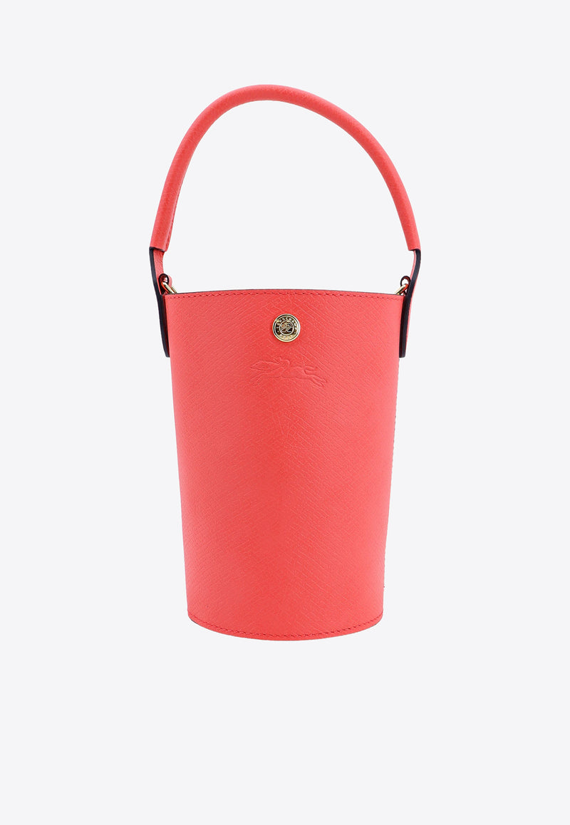 Longchamp XS Épure Leather Bucket Bag Red 10213HYZ_218