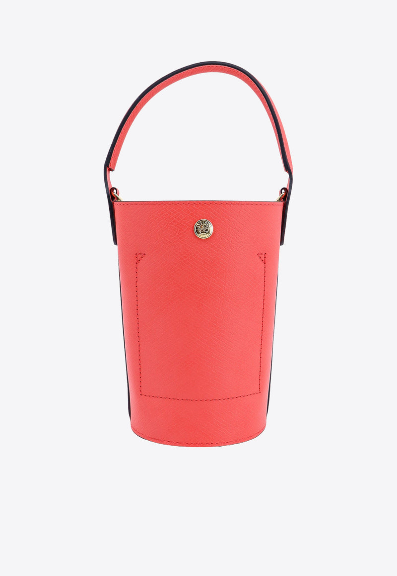 Longchamp XS Épure Leather Bucket Bag Red 10213HYZ_218