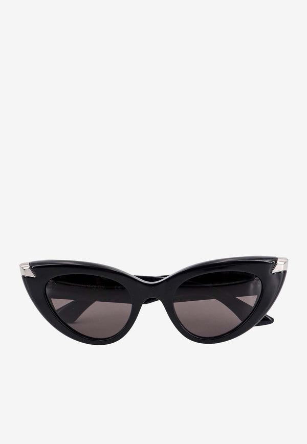Alexander McQueen Punk Rivet Cat-Eye Sunglasses
 Gray 781203J0749_1056