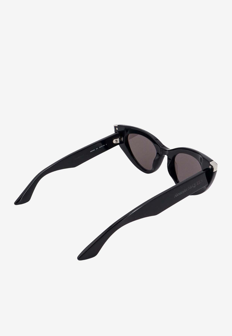 Alexander McQueen Punk Rivet Cat-Eye Sunglasses
 Gray 781203J0749_1056
