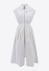 Alexander McQueen Chemisier Midi Shirt Dress White 780568QAABC_9000