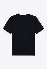 Maison Kitsuné Fox Patch Crewneck T-shirt Black MM00125KJ0008_P199