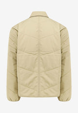 Maison Kitsuné Fox Patch Quilted Jacket Beige MM02104WQ4016_P357