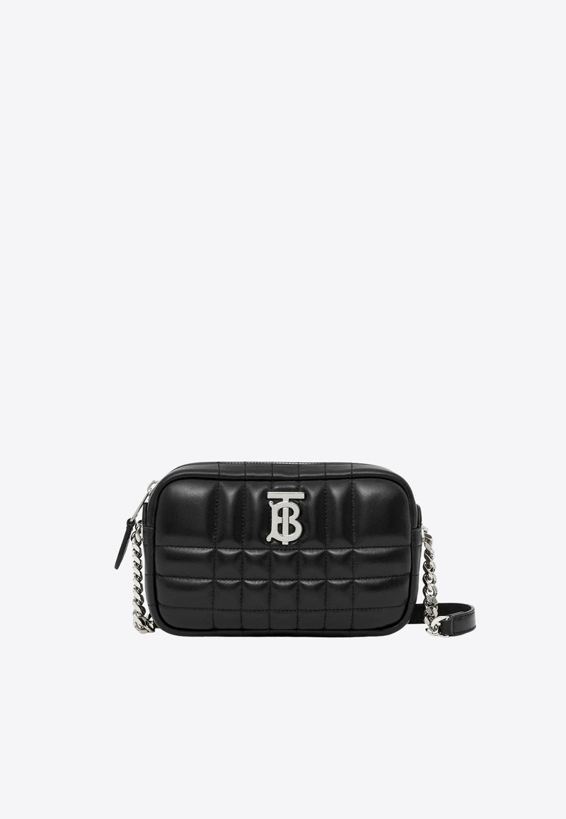 Burberry Mini Lola Quilted Leather Camera Bag Black 8064854_A1665