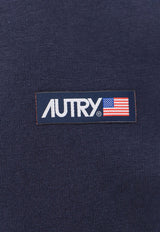 Autry Logo Patch Crewneck T-shirt Blue TSPM502B_BLU