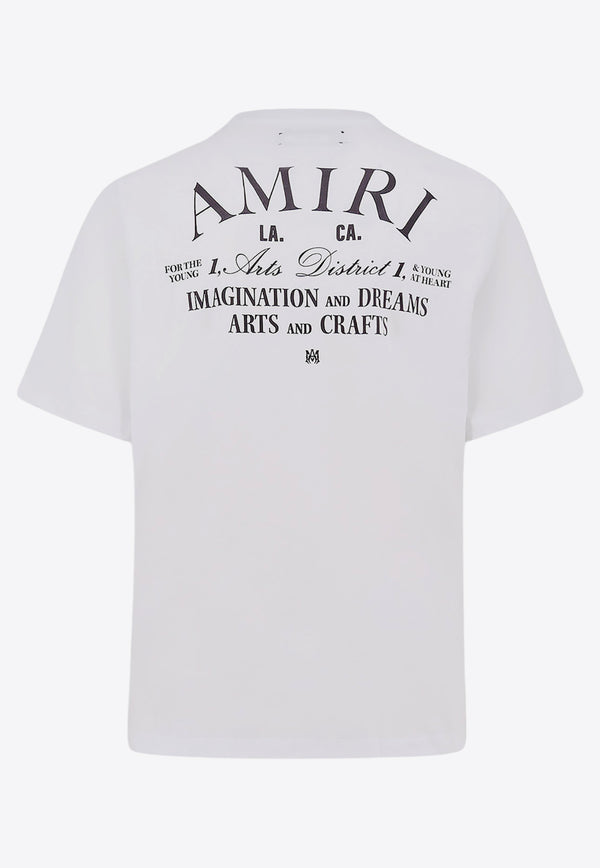 Amiri Arts District Printed Logo T-shirt White AMJYTE1034_WHITE