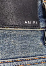 Amiri Distressed Skinny Jeans Blue PS24MDS002_CRAFTEDIN