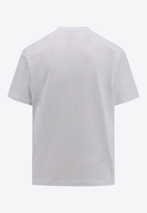 Amiri Logo Print Crewneck T-shirt White PS24MJL007_WHITE